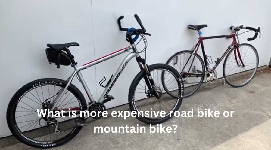 What is more expensive road bike or mountain bike?